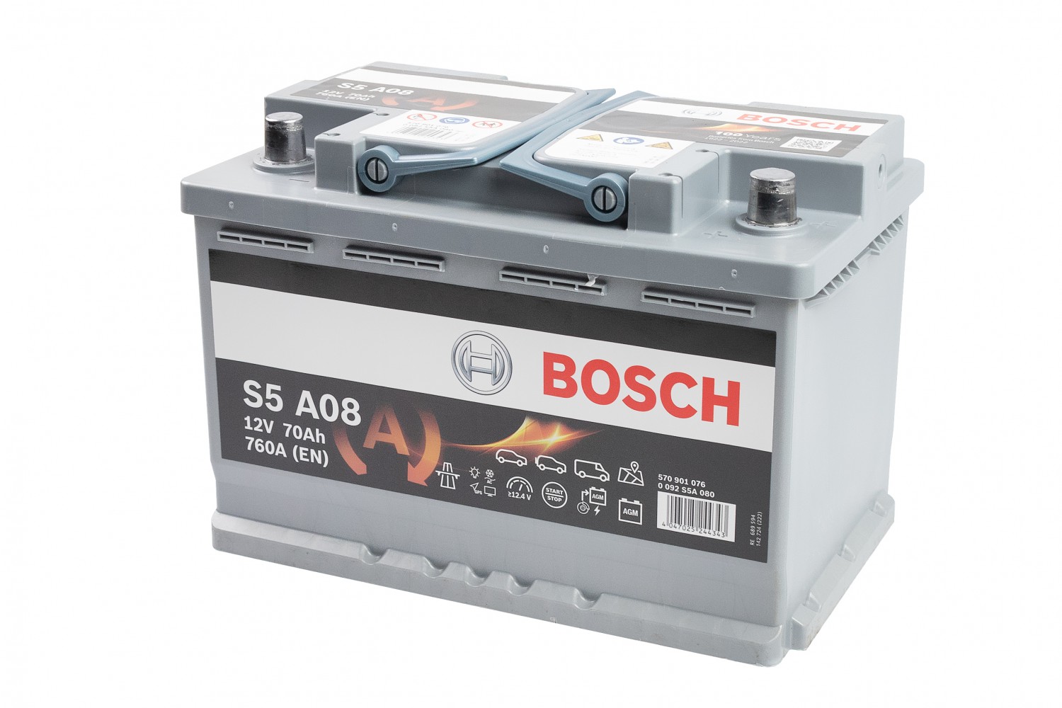 АКУМУЛЯТОР BOSCH 12В/70АГ/760А/20,09КГ